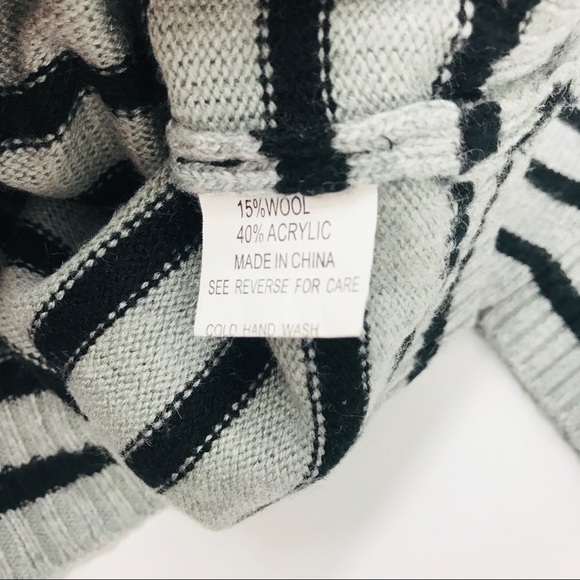 SPICYSUGAR STRIPED DRESS GREY COLOR SZ M - Picture 3 of 7